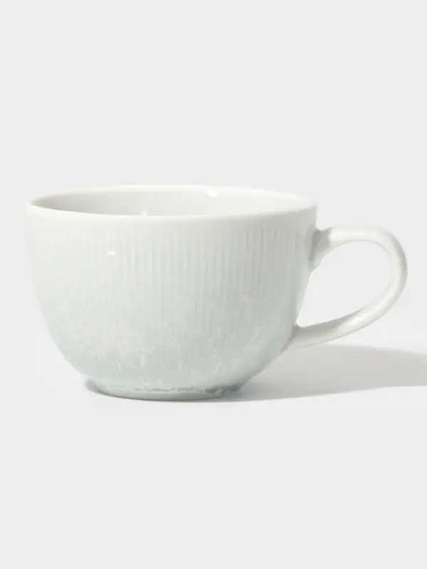 Чайная пара Magistro Willow, 2 предмета: блюдце 15.5&times;2.1 см, чашка 220 мл, фарфор, голубая