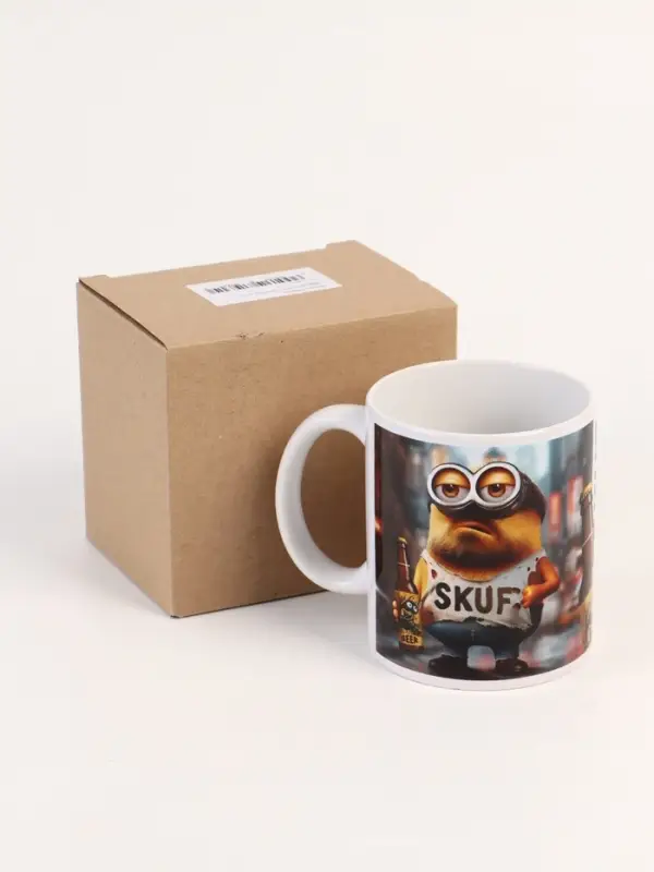Кружка керамическая в коробке «Миньон скуф 18+», 320 мл Кружка керамическая в коробке «Миньон скуф 18+», 320 мл