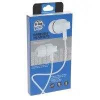 Наушники проводные SY-008, вакуумные, микрофон, Jack 3.5 мм, белые