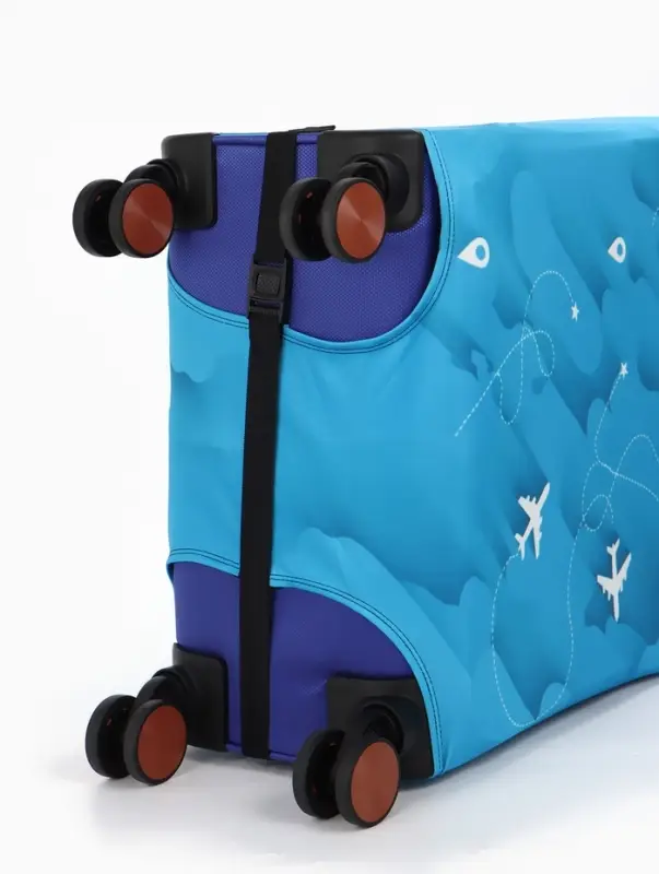Чехол для чемодана &laquo;Самолеты&raquo;, 20", голубой