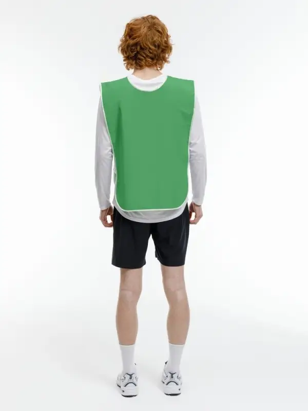 Манишка Member, зеленая с белым