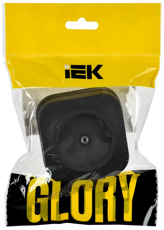 GLORY Розетка для открытой установки TV РТВ20-ХЧм черный матовый IEK