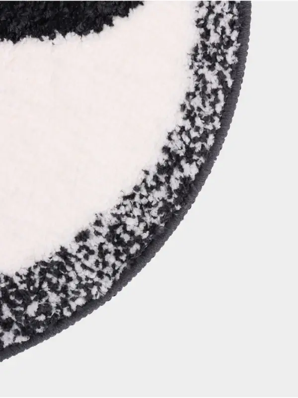 Коврик Доляна Kitty, 55&times;64 см, ворс 1 см, микрофибра, серо - белый