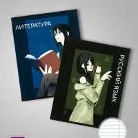 Набор предметных тетрадей Calligrata TOP &laquo;Аниме&raquo;, 10 предметов, 48 листов, со справочным материалом, обложка из мелованного картона