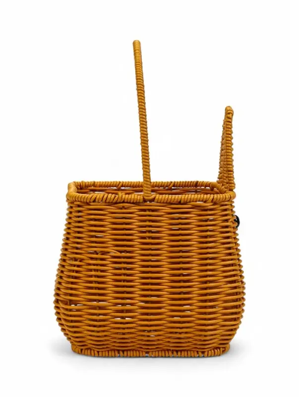 Корзина пластик 17 х 17 х 17 см, ручка16 см металл каркас Заяц, коричневый Корзина пластик 17 х 17 х 17 см, ручка16 см металл каркас Заяц, коричневый