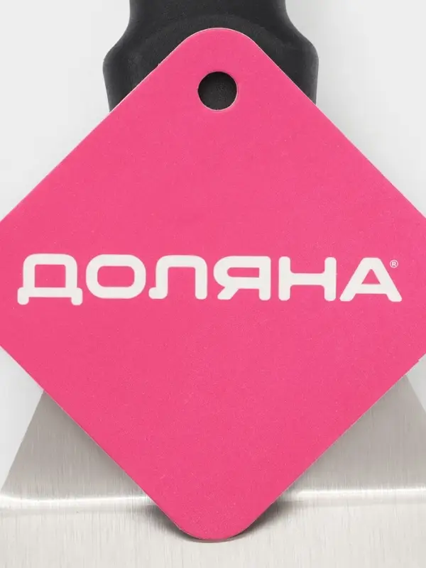 Лопатка перфорированная Доляна, 37&times;7.2 см, нержавеющая сталь, чёрная