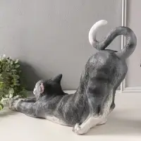 Копилка полистоун "Кот потягивается" 33х36 см