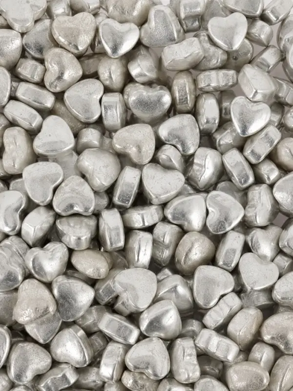 Кондитерская посыпка &laquo;Серебряное сердце&raquo;, 50 г
