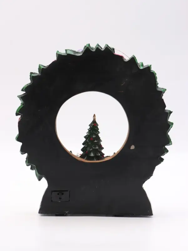 Фигура светодиодная &laquo;Праздничный венок&raquo; 13&times;12&times;15 см, муз, USB, AAx3 (не в комплекте), МУЛЬТИ