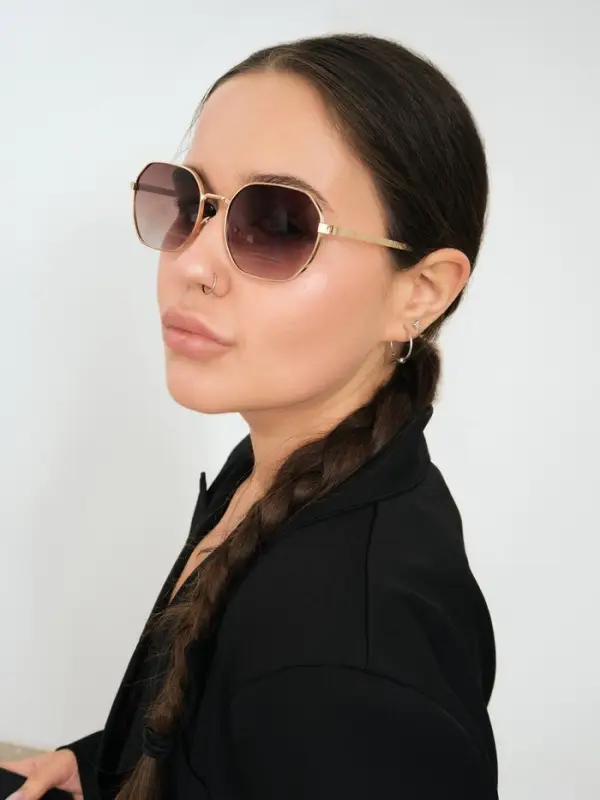 Очки солнцезащитные &laquo;OneSun. Овал&raquo;, uv 400, футляр, салфетка