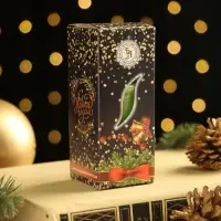 Свеча ароматическая &laquo;Счастливого Нового года&raquo;, 4&times;6 см, пряное яблоко, в коробке