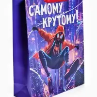 Пакет подарочный &laquo;Самому крутому&raquo;, L 31&times;40&times;11.5 см