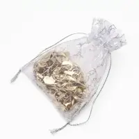 Набор мешочков подарочных 100 шт. &laquo;Узор&raquo;, 7&times;9 см, цвет серебро
