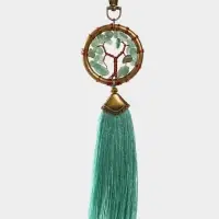 Брелок ловец снов "Великое древо" 19 см, цв. мятный Брелок ловец снов "Великое древо" 19 см, цв. мятный