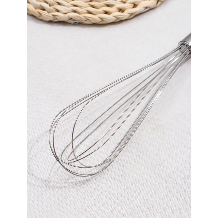 Набор венчиков для взбивания Доляна «Стандарт», 3 шт: 30 см, 25 см, 21 см, цвет серебристый Набор венчиков для взбивания Доляна «Стандарт», 3 шт: 30 см, 25 см, 21 см, цвет серебристый