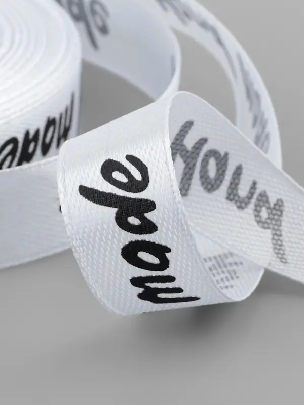 Лента атласная Hand Made, 15 мм, 23&plusmn;1 м, белая