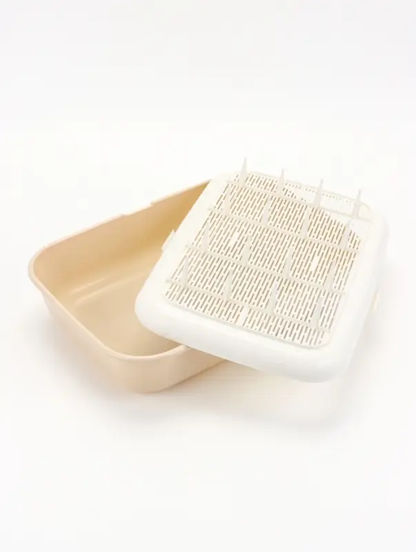 Лоток для кошек малый ALTA, 42&times;31&times;14.5, с бортиком и сеткой, на высоких ножках