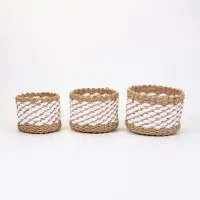 Корзины для хранения Craftel, набор 3 шт.: 15&times;13, 18&times;14, 21&times;15 см, ручной работы
