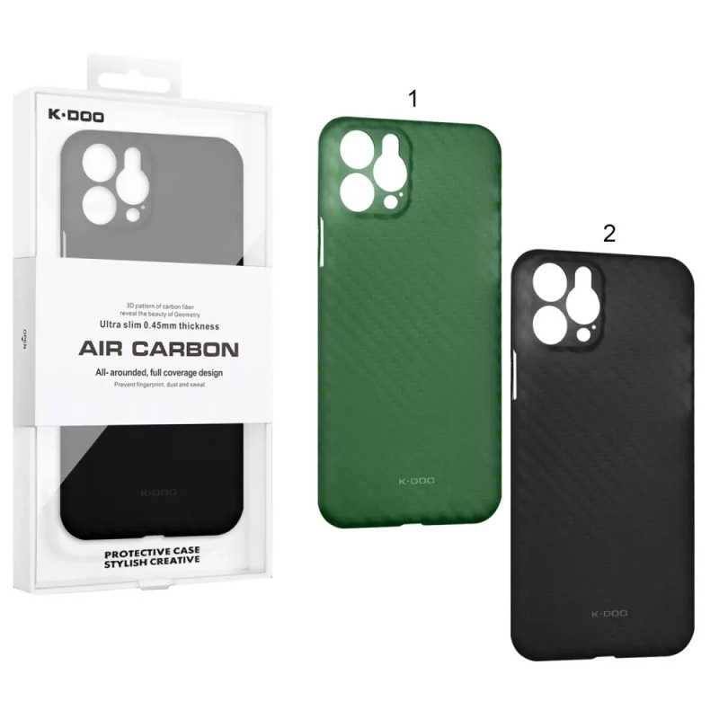 Чехол iPh 12 Pro Air Carbon K-DOO