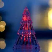 Световая фигура "Елочка", 9 см, 1 LED, LR44x3, RGB