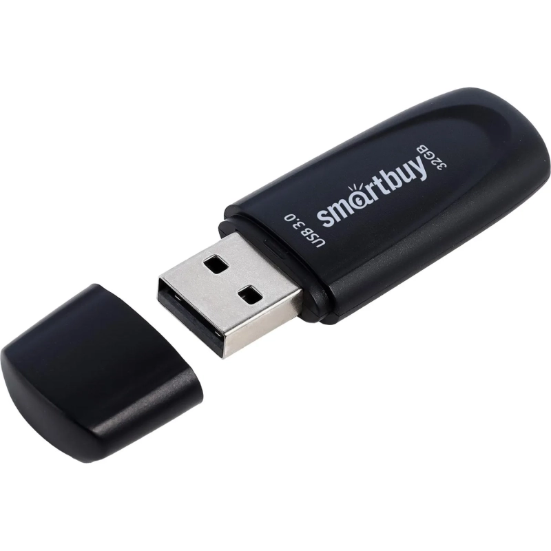 Флеш-память Smartbuy UFD 3.0/3.1 32GB Scout Black (SB032GB3SCK)