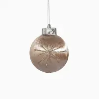 Набор шаров пластик d-8 см, 9 шт "Оллин" грация, золото