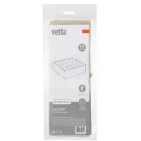 Кофр для мелочей тм VETTA ЛЁН, полиэстер, 30х30х10см, бежевый