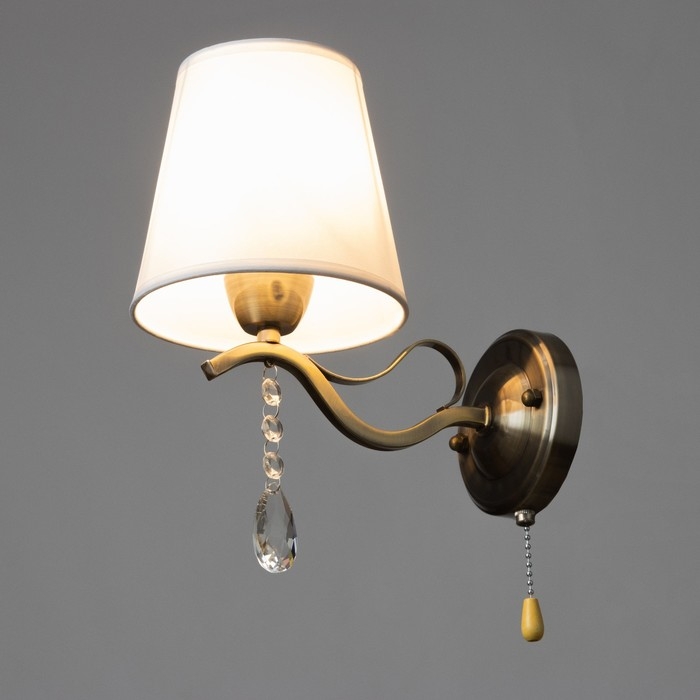 Бра "Жаклин" 1х40Вт E14 бронза 20х15х26 см.