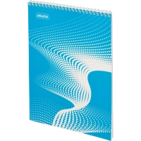 Блокнот А4,40л,клетка,метал.гребень,цв.обложка Forma