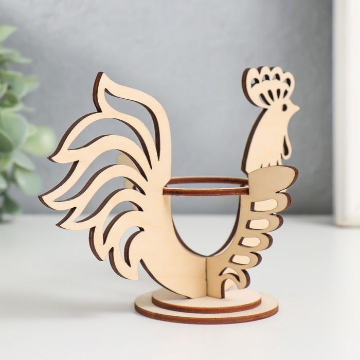 Подставка Пасхальная  Подставка Пасхальная "Петушок" 14,5х10,3х10 см (набор 5 деталей)