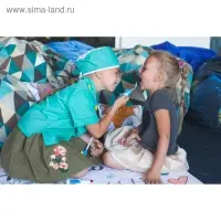 Набор доктора №4 «Лучший врач» с халатом и шапочкой, 9 предметов