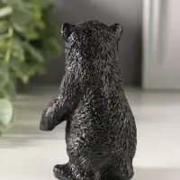 Сувенир Медведь стоя (чёрный), 9,5х5,5х5,5см