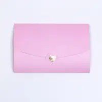 Конверт для подарочного сертификата, с тиснением, розовый, 10.5&times;7 см