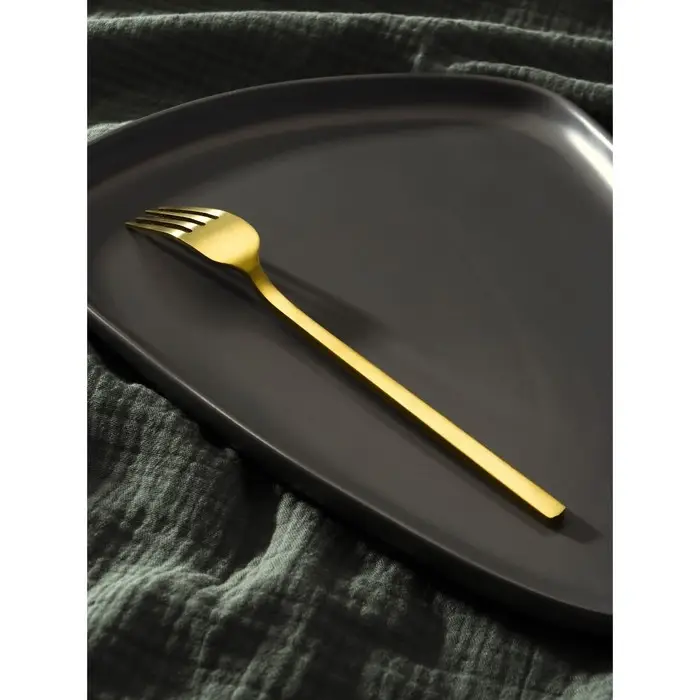 Вилка столовая из нержавеющей стали Magistro «Оску стандарт», длина 19,5 см, цвет золотой