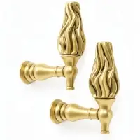 Крючок - держатель для штор CAPPIO KS051, алюминий, цвет бронза, 2 шт.