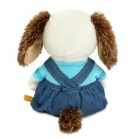 Мягкая игрушка "Собака Бартоломей baby в комбинезоне "Деним", 20 см BartB-054 Мягкая игрушка "Собака Бартоломей baby в комбинезоне "Деним", 20 см BartB-054