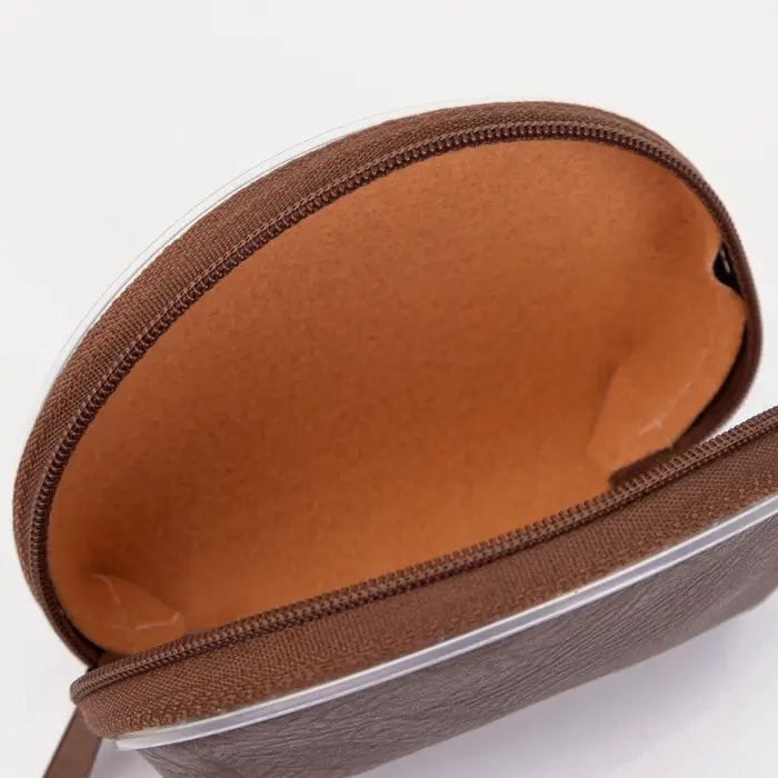 Кошелёк-монетница на молнии, 11&times;3&times;9 см, однотонный, МИКС