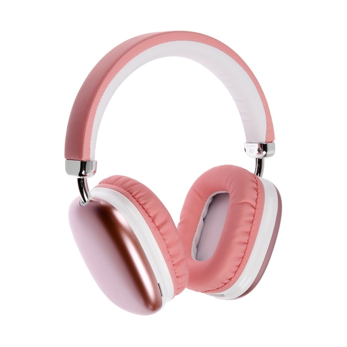 Наушники беспроводные RX-8, полноразмерные, микрофон, BT 5.3, AUX, 400 мАч, розовые Наушники беспроводные RX-8, полноразмерные, микрофон, BT 5.3, AUX, 400 мАч, розовые