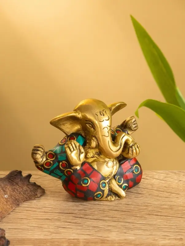 Сувенир «Ганеша», 6.5×4×5 см, латунь