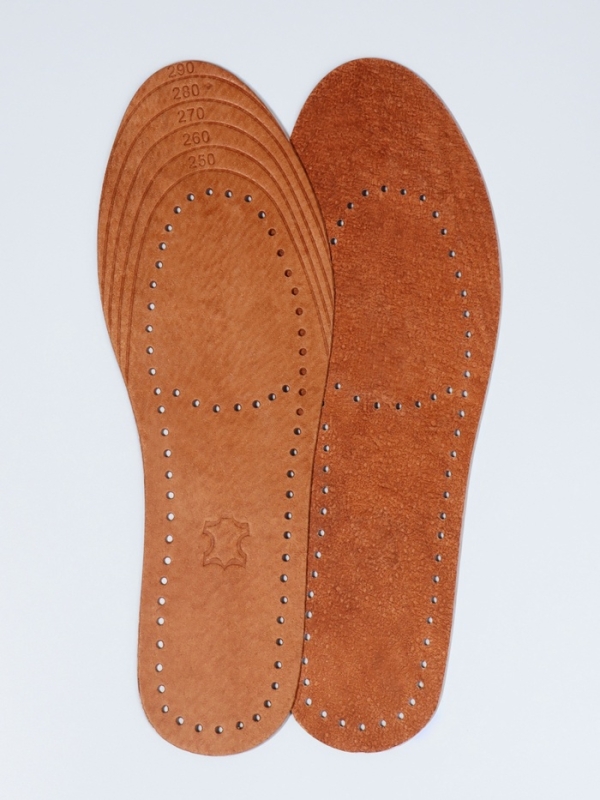 Стельки (нат. кожа) универс 36-45 р-р 28,5см (пара) корич пак SS Стельки (нат. кожа) универс 36-45 р-р 28,5см (пара) корич пак SS