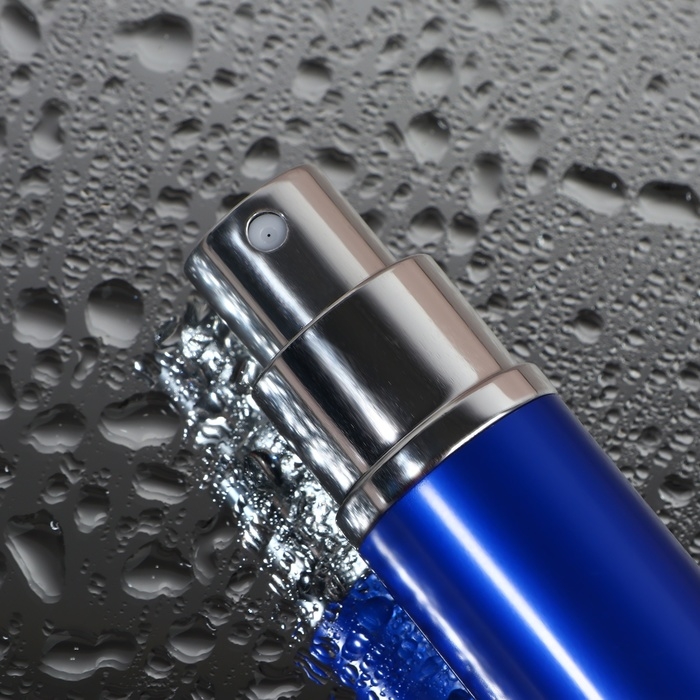 Флакон для парфюма, с распылителем, 10 мл, цвет синий Флакон для парфюма, с распылителем, 10 мл, цвет синий