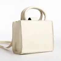 Сумка женская тоут на магните, 14.5&times;9.5&times;16 см, белая