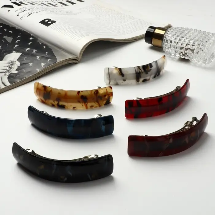 Заколка-автомат для волос Заколка-автомат для волос "Кошачий глаз" 9 см, микс