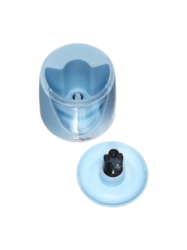 Точилка для карандашей электрическая Calligrata, с контейнером, на батарейках (в комплект не входят), голубая