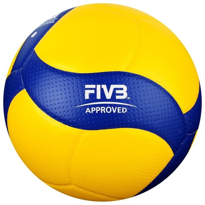 Волейбольный мяч Mikasa V200W, клееный, 18 панелей, р. 5, microfiber PU