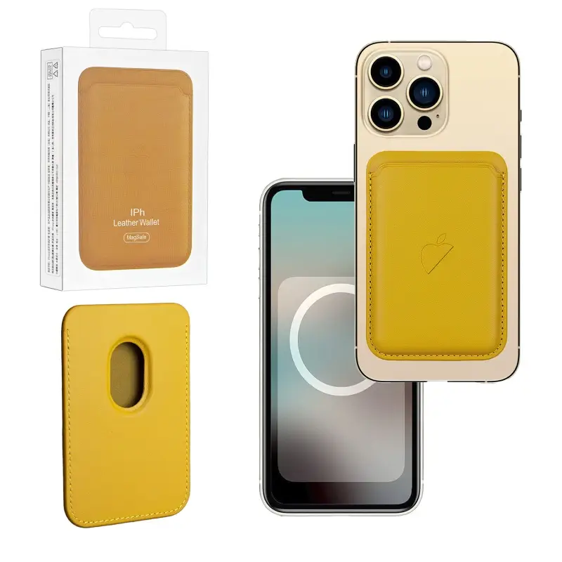 Чехол Leather Wallet California Poppy iPh 12 - 15 Pro Max (Анимация NFC Clear) с лого