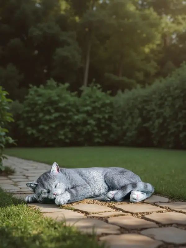 Садовая фигура из полистоуна &laquo;Кот Кузя&raquo;, 13&times;24&times;40 см