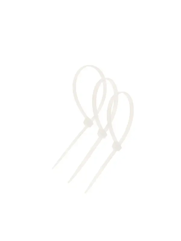 Хомут нейлоновый для стяжки, ТУНДРА, одноразовый, 4.8&times;200 мм, белый, 50 шт.