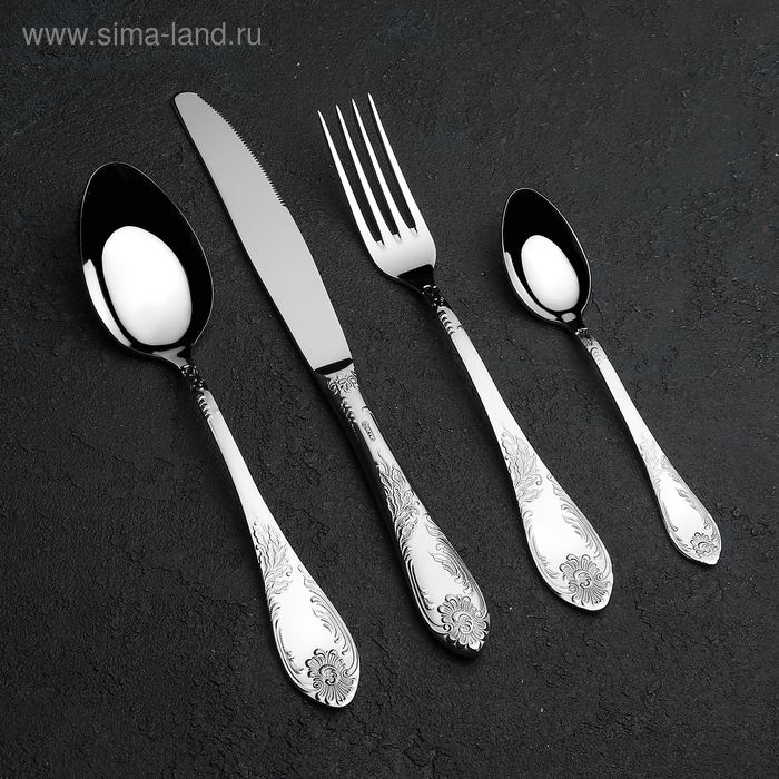 Набор столовых приборов «Императорский», 24 предмета, декоративная коробка Набор столовых приборов «Императорский», 24 предмета, декоративная коробка