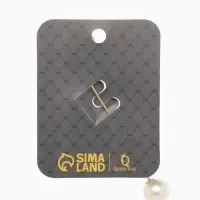 Булавка&laquo; Бабочка объемная&raquo;, 8.5 см, белая в золоте